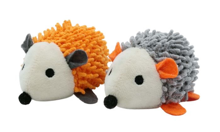 Katzenspielzeug „Igel Duo“ – Orange und Grau Katzenspielzeug „Igel Duo“ – Orange und Grau