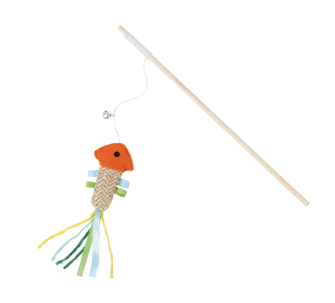 Schaukelstab Fisch-Katzenspielzeug Schaukelstab Fisch-Katzenspielzeug